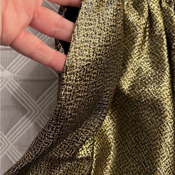 See By Chloe Gold Pleated Mini Skirt - Picture 4 of 7